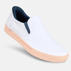 Kizik Shoes Women’s 7.5 White Venice Slip On Boat Shoe Sneakers